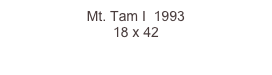 Mt. Tam I  1993
18 x 42  
