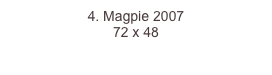 4. Magpie 2007 
72 x 48  
